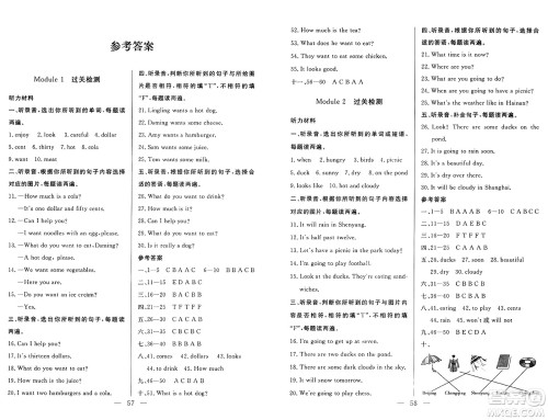 长江少年儿童出版社2025年春智慧课堂密卷100分单元过关检测六年级英语下册通用版答案