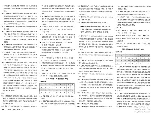 新疆青少年出版社2025年春神龙教育非常海淀单元测试AB卷七年级生物下册济南版答案 新疆青少年出版社2025年春神龙教育非常海淀单元测试AB卷七年级生物下册济南版答案