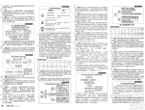 新疆青少年出版社2025年春神龙教育非常海淀单元测试AB卷七年级地理下册鲁教版答案