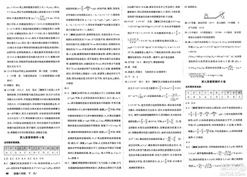 新疆青少年出版社2025年春神龙教育非常海淀单元测试AB卷八年级物理下册人教版答案