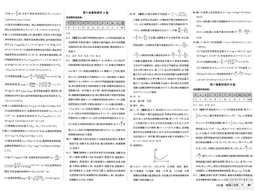 新疆青少年出版社2025年春神龙教育非常海淀单元测试AB卷八年级物理下册沪科版答案 新疆青少年出版社2025年春神龙教育非常海淀单元测试AB卷八年级物理下册沪科版答案