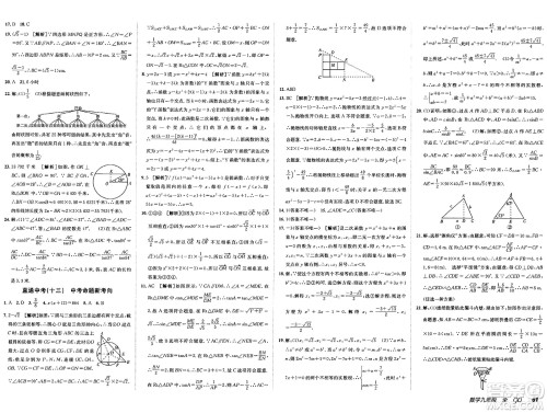 新疆青少年出版社2025年春神龙教育非常海淀单元测试AB卷九年级数学下册青岛版答案