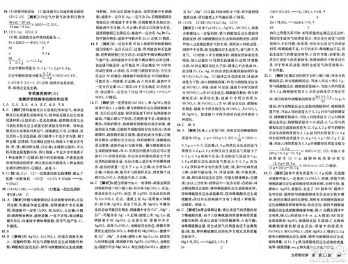 新疆青少年出版社2025年春神龙教育非常海淀单元测试AB卷九年级化学下册鲁教版五四制答案