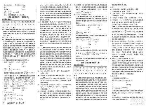 新疆青少年出版社2025年春神龙教育非常海淀单元测试AB卷九年级化学下册鲁教版五四制答案