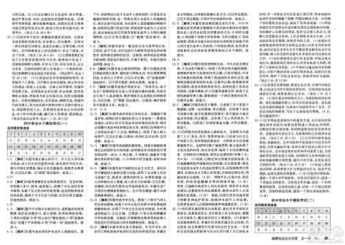 新疆青少年出版社2025年春神龙教育非常海淀单元测试AB卷九年级道德与法治下册人教版答案 新疆青少年出版社2025年春神龙教育非常海淀单元测试AB卷九年级道德与法治下册人教版答案