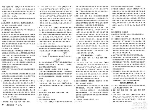 新疆青少年出版社2025年春神龙教育非常海淀单元测试AB卷五年级语文下册人教版五四制答案