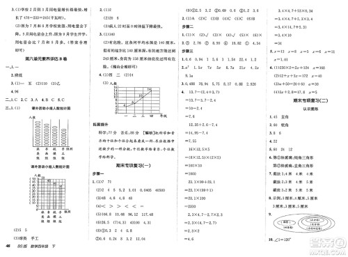 新疆青少年出版社2025年春神龙教育非常海淀单元测试AB卷四年级数学下册北师大版答案 新疆青少年出版社2025年春神龙教育非常海淀单元测试AB卷四年级数学下册北师大版答案