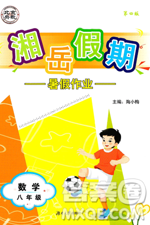 湖南大学出版社2025年北京央教湘岳假期暑假作业八年级数学全册人教版答案