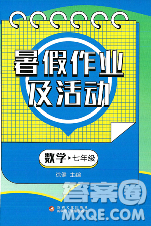 新疆文化出版社2025年暑假作业及活动七年级数学全册通用版答案 新疆文化出版社2025年暑假作业及活动七年级数学全册通用版答案